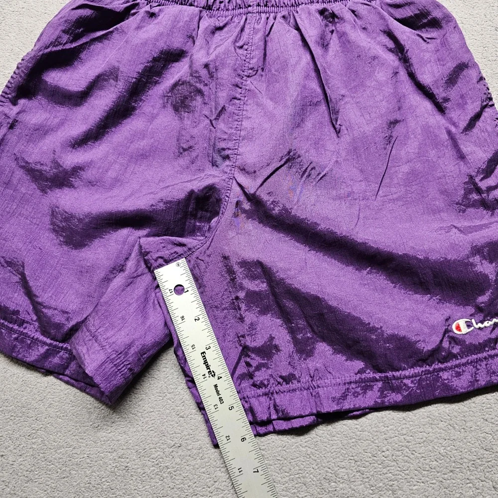 Champion Mens Purple Nylon Mesh Lined Athletic Shorts Small 84441 PRC Sportswear